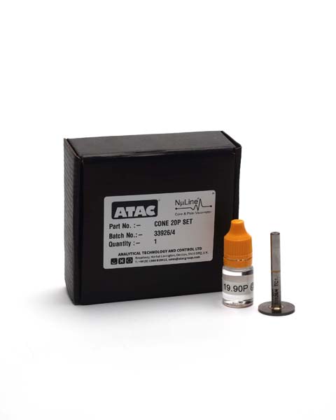 10 Poise Cone with a 5ml sample calibration oil