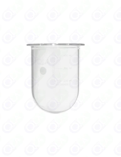 400mL Clear Glass Vessel for Erweka, Serialized