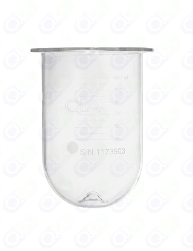 1000mL Clear Glass Apex Vessel for Electrolab, Serialized