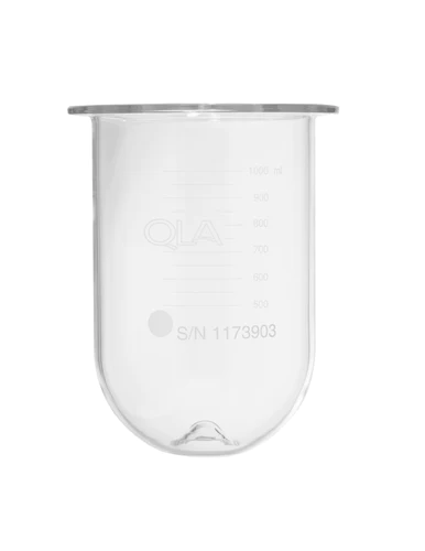 1000mL Clear Glass Apex Vessel for Erweka, Serialized